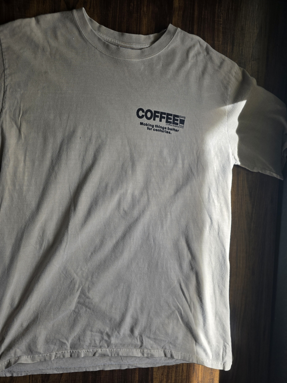 Coffee Graphic Tee - White Casual Men’s Shirt